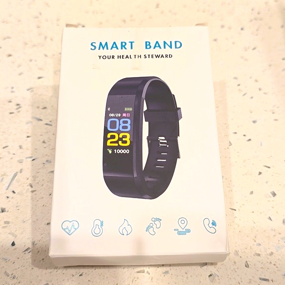 Smart Band Health Steward Black Fit ess Tracker